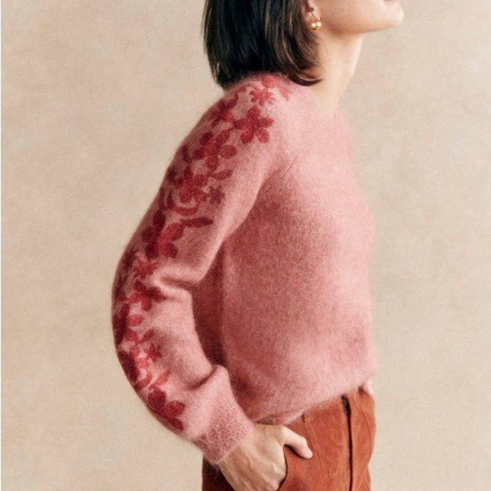 Sézane Candice Jumper Rosewood Wool & Mohair